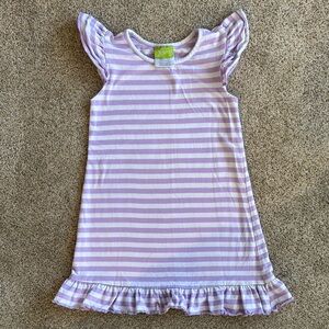 Classic Whimsy Purple Striped Dress